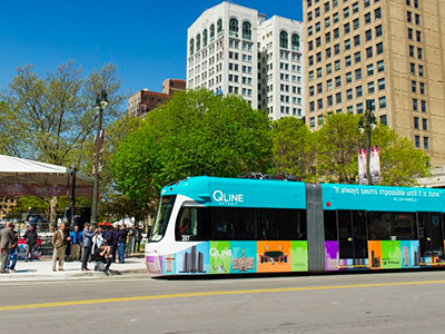 Image: Detroit’s new QLine debuts to much fanfare amid public transit woes