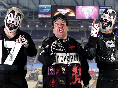 (Left to right) Violent J, J-Webb, and Shaggy 2 Dope as they appear in the new video