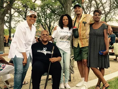 From left to right, Charlene Crossley, Carolyn Colvard, friends Jan McDonald and Douglas Hall, and Loretta Holmes.