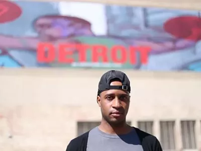 Image: Local artist helps promote ‘Detroit’ film