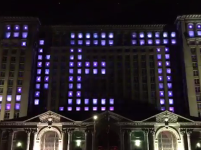 Image: The Michigan Central Station light show is the coolest thing you'll see all week