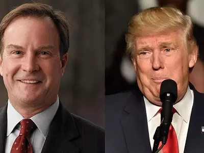 Michigan Attorney General Bill Schuette, President Donald Trump.