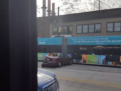 On Nov. 6 a DDOT bus hit a car, causing it to crash into the QLine. The streetcar was down for several hours.