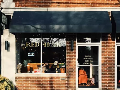 The exterior of Red Hook's Detroit location.