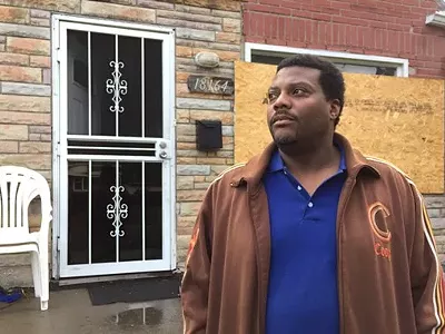 Foreclosed homeowner Kevin Dickerson, who lost his home in the Wayne County treasurer's 2017 auction, now awaits eviction. Thousands more Detroiters could be headed for the same fate.