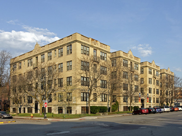 The 91-unit Sheridan Court Apartments on Second Ave. and W. Canfield St.