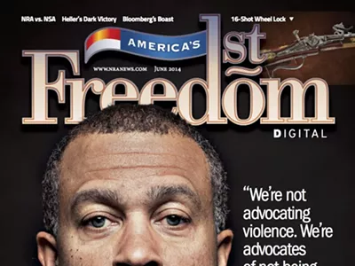 Chief Craig on the cover of a National Rifle Association publication in June 2014.