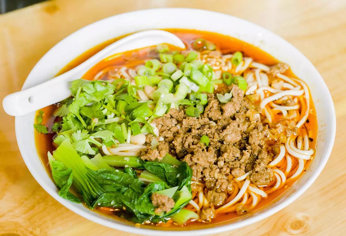 Image: Sichuan noodles.