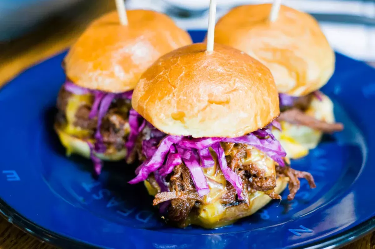 Image: Brisket sliders.