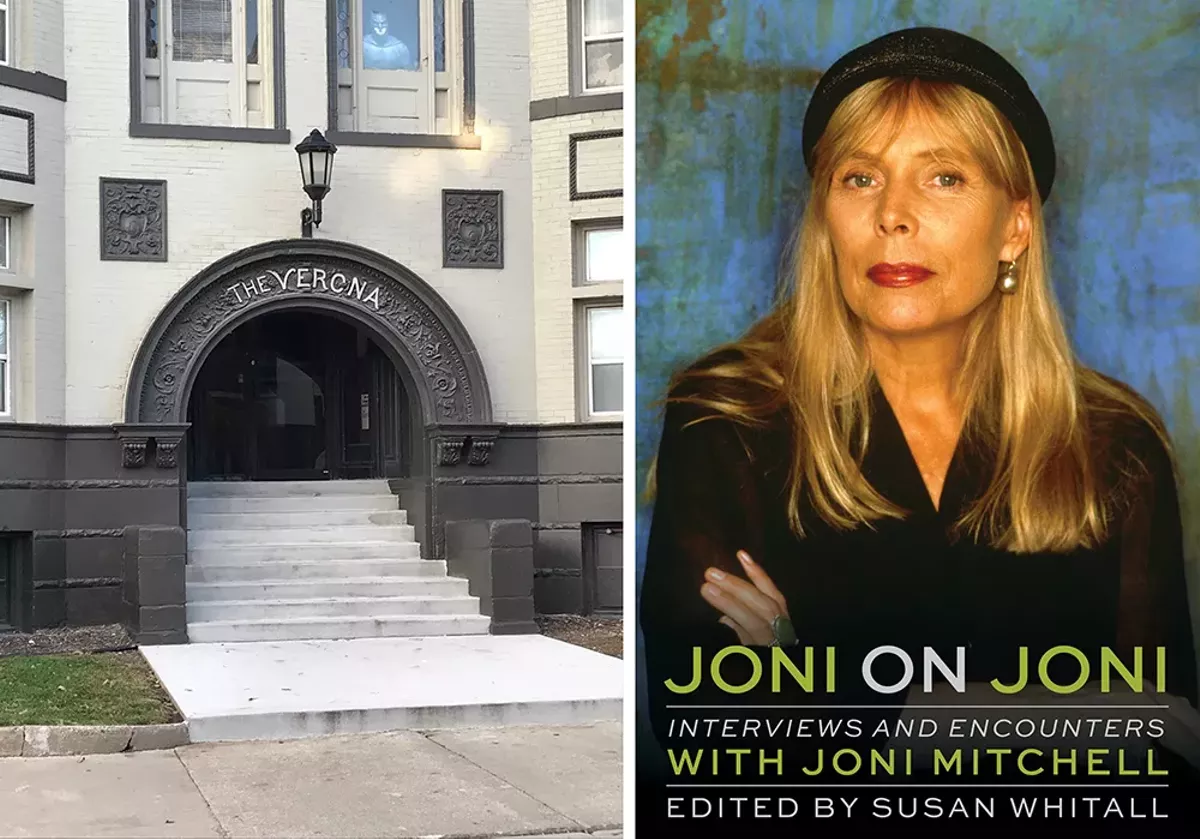 Image: Joni Mitchell lived in an apartment in the Verona in Detroit’s Cass Corridor early in her career.