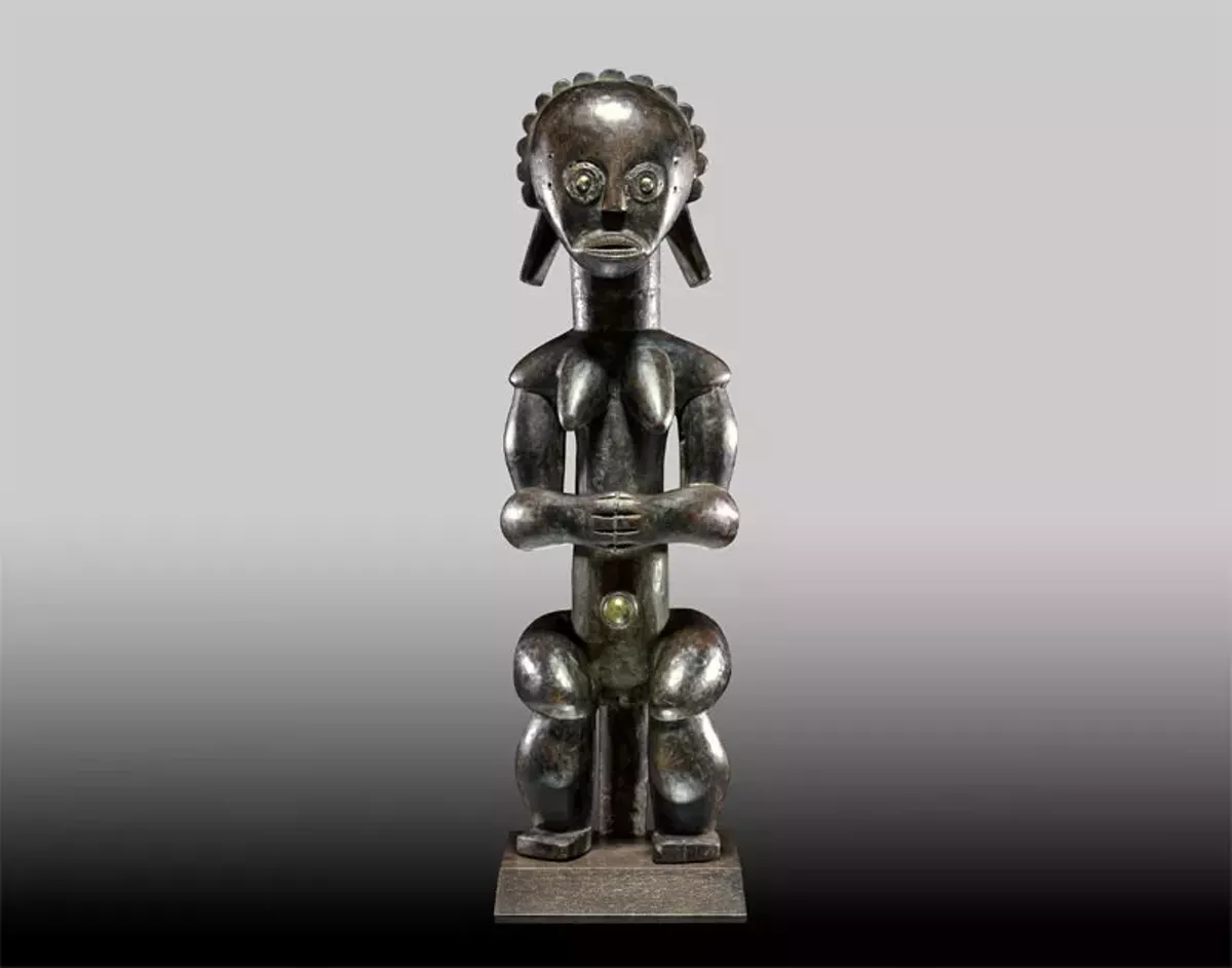 Image: Fang peoples, Gabon, Ngumba Figure, no date, wood, 21 inches.