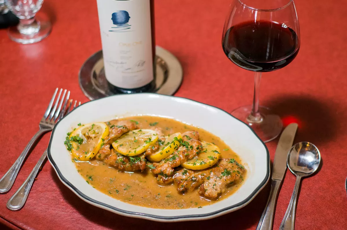 Image: Veal scaloppine à la limone from Amore da Roma.