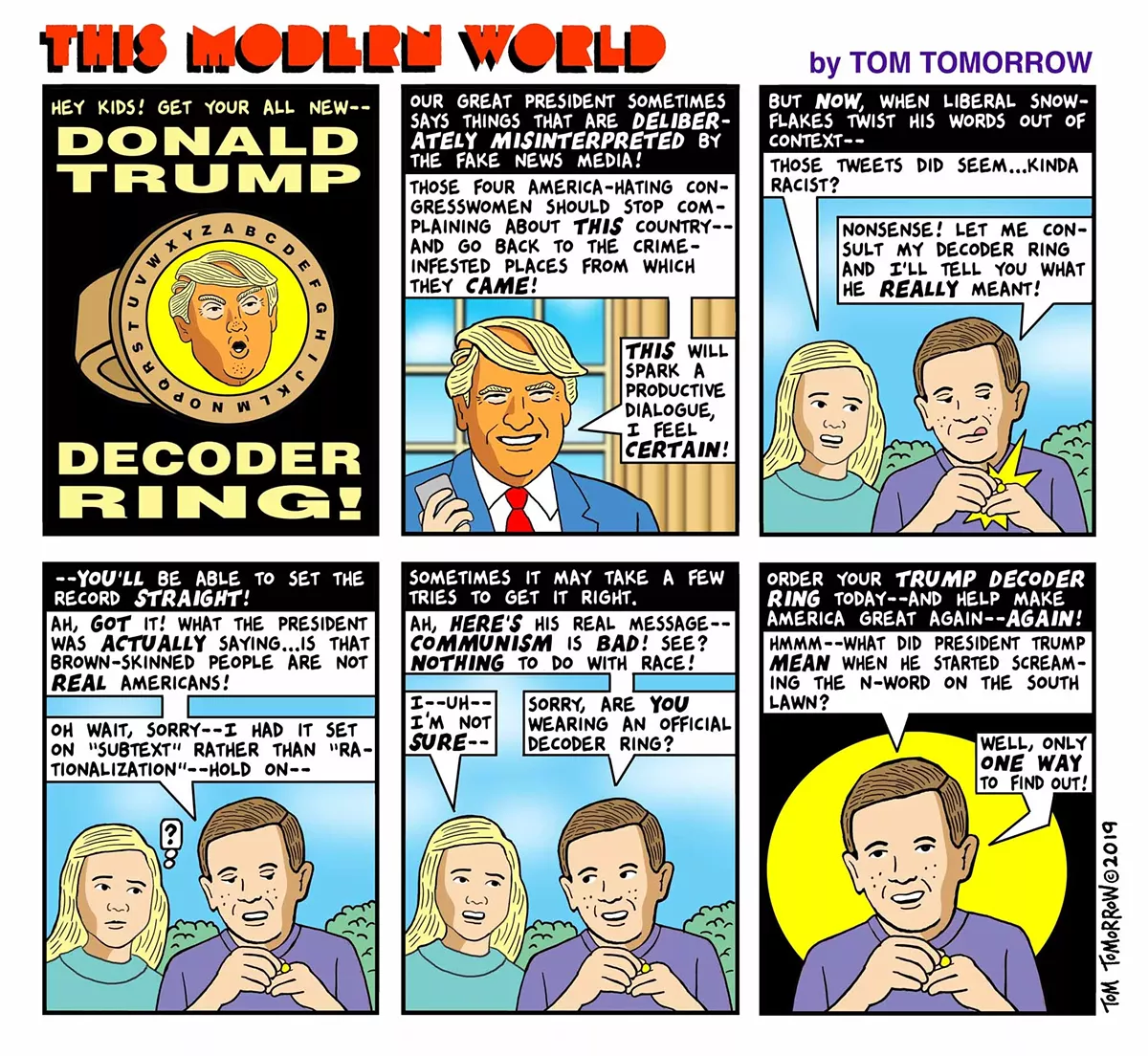 Image: Comics: The Trump decoder ring