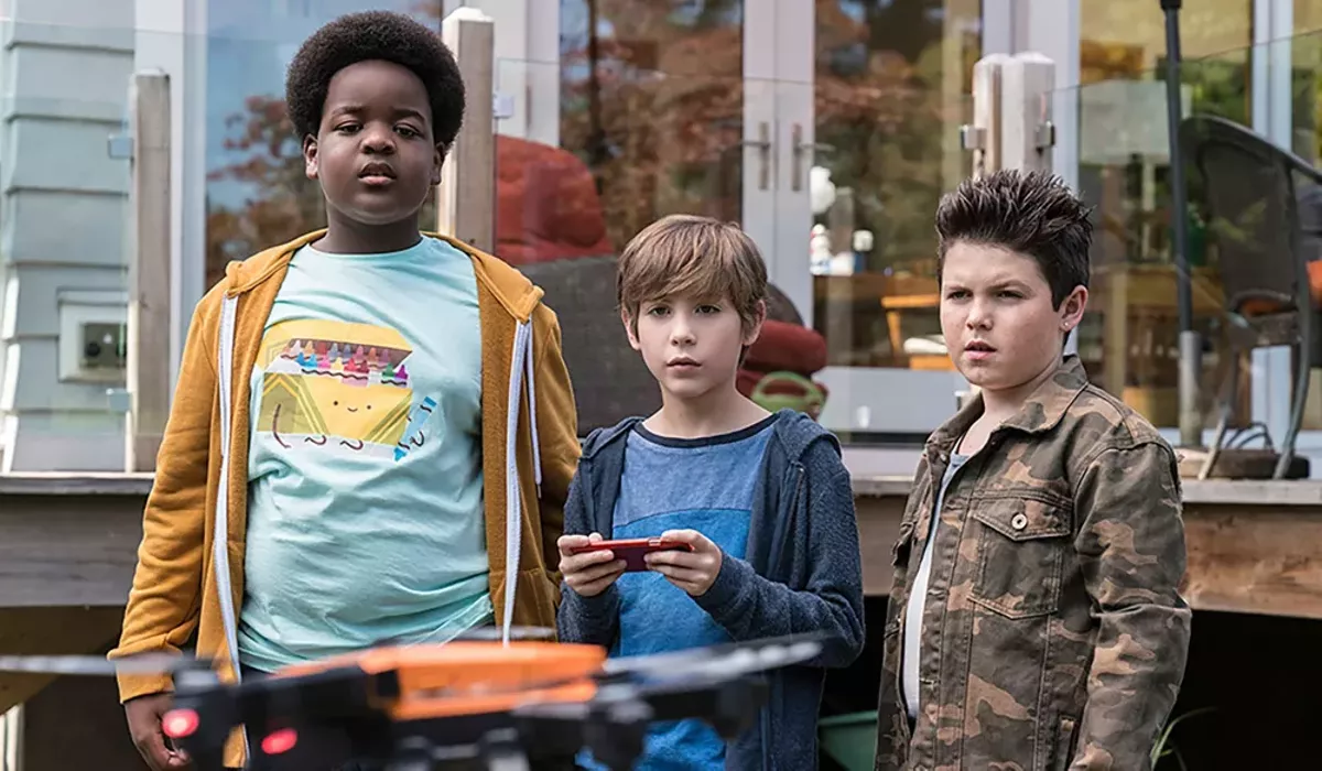 Image: Brady Noon, Jacob Tremblay, and Keith L. Williams in Good Boys.
