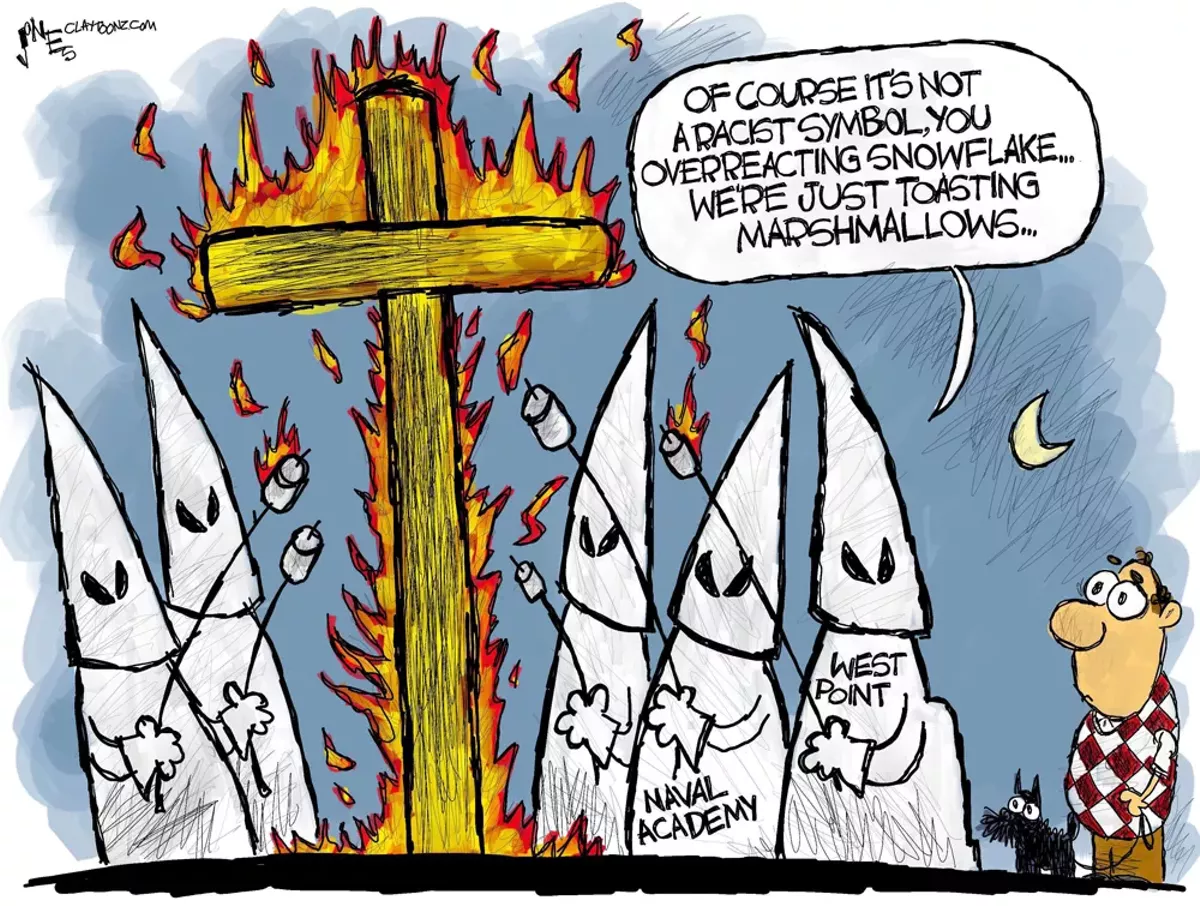 Image: Toasty racist symbols
