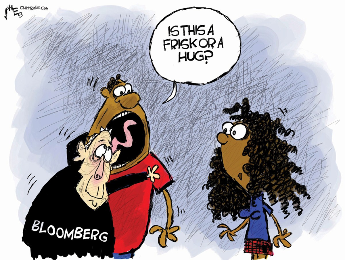 Bloomberg gets frisky