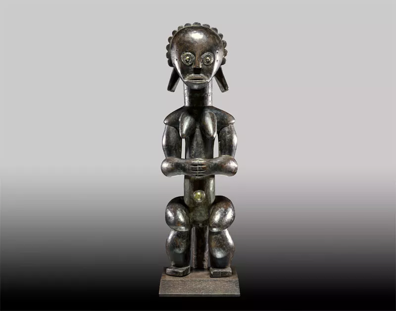Fang peoples, Gabon, Ngumba Figure, no date, wood, 21 inches.