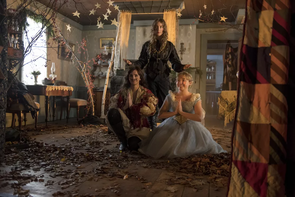 Saoirse Ronan, Florence Pugh, and Emma Watson in Columbia Pictures’ Little Women.