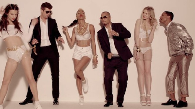 A still from the video for Robin Thicke's "Blurred Lines"?