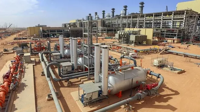 What a modern combined cycle power plant looks like under construction.