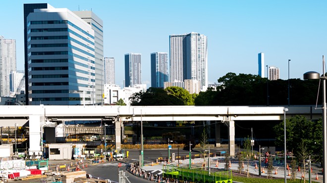 The Shiodome district in Tokyo.