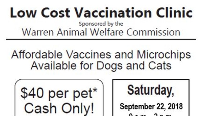 Low Cost Vaccination/Micro Chip Clinic