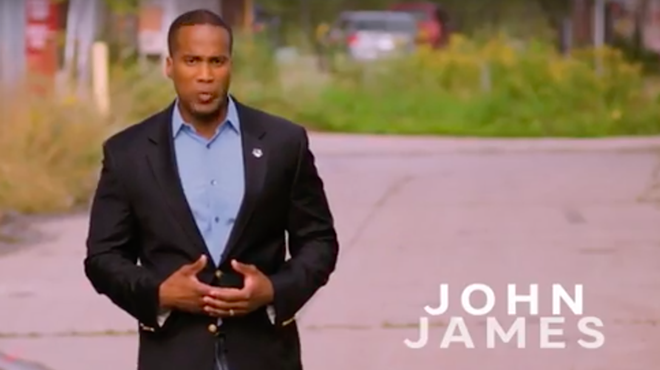 Michigan GOP Senate ad features a swastika for some reason