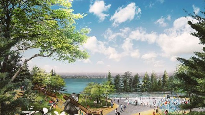 Proposed design for West Riverfront Park.