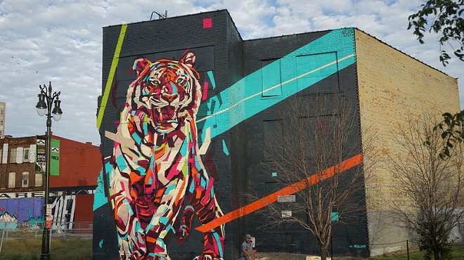 This sports website perfectly takes on Detroit street art