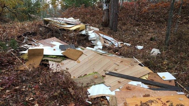Sleeping Bear Dunes National Lakeshore rangers are seeking information on who dumped construction debris in the park
