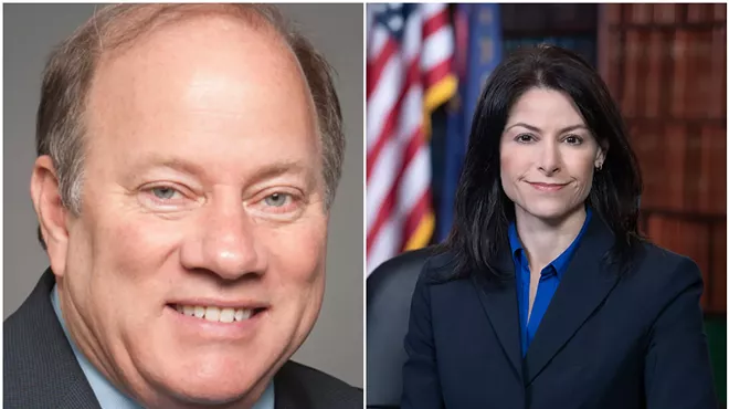 Detroit Mayor Mike Duggan and Michigan Attorney General Dana Nessel.