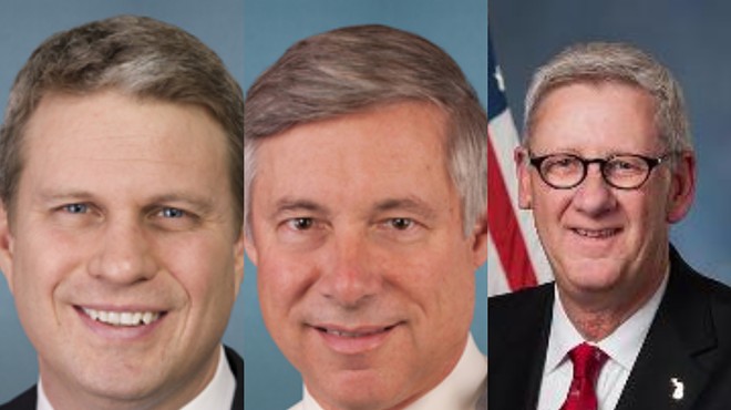 From left, Reps. Bill Huizenga, Fred Upton, and Paul Mitchell.