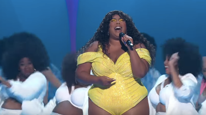 Lizzo during her VMA performance Monday night.