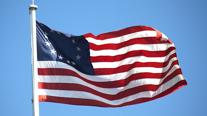 A "Betsy Ross" flag.
