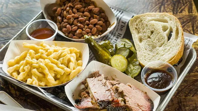 Beef brisket plate.