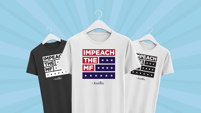 The T-shirts are helping fuel Rashida Tlaib's re-election campaign.