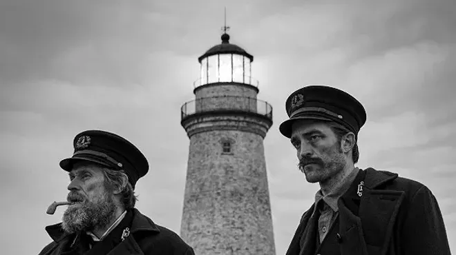 Willem Dafoe and Robert Pattinson in The Lighthouse.