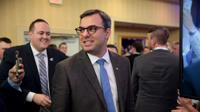 U.S. Congressman Justin Amash speaking with attendees at the 2017 Young Americans for Liberty National Convention.