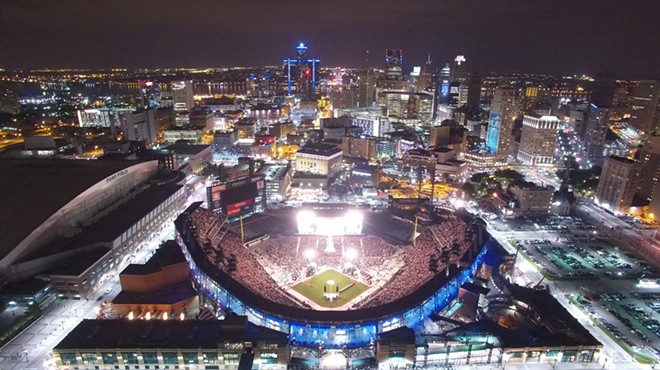 Here's what the Rolling Stones' Detroit concert looked like from a drone