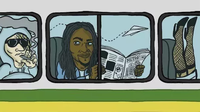 Image: Riding the bus with Gary Winslow: Drunken-style