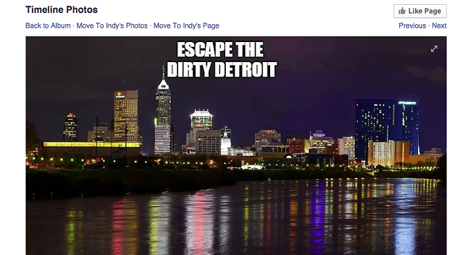 Update: Indianapolis real estate agent says he's not behind 'escape the dirty Detroit' campaign