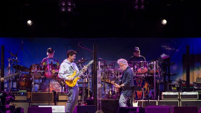 John Mayer performing with Dead and Company.