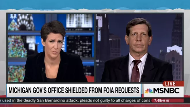 Image: Curt Guyette discusses the Flint water crisis with Rachel Maddow