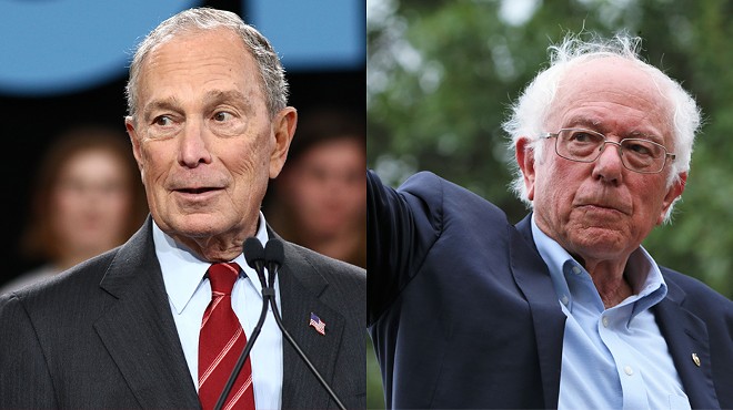 Mike Bloomberg and Bernie Sanders.