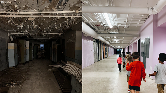 The new Detroit Prep restored the former Anna M. Joyce Elementary School.
