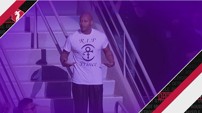 Image: VIDEO: Pistons Dancing Usher pays tribute to Prince