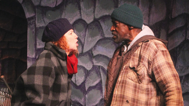 Leah Smith and Robert Vogue Williams in "Homeless and How We Got That Way"