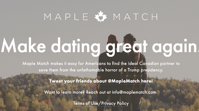 New dating website matches you with Canadians in case Trump is elected President