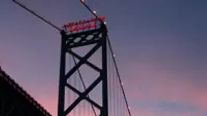 The Ambassador Bridge.
