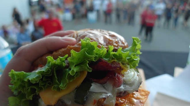 Ali's Notch-Yo-Burger, winner of the 2016 Burger Brawl.